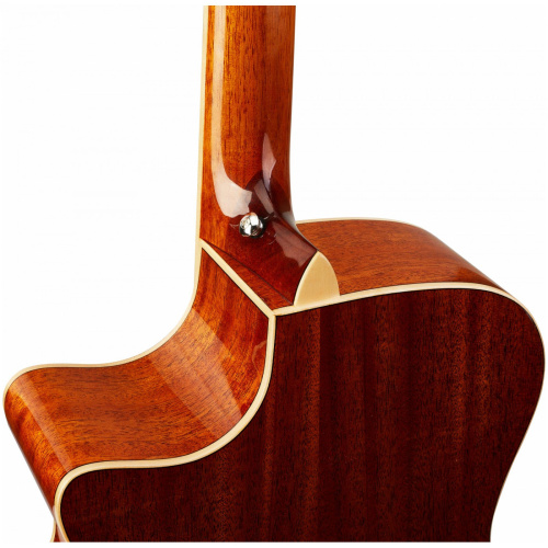 TOM GA-C2 акустическая гитара в корпусе гранд аудиториум с вырезом, верхняя дека массив ели, кор фото 8