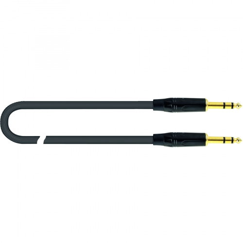 Quik Lok JUST JS 3 готовый инструментальный кабель серии Just, 3 метра, металлические прямые разъемы Stereo Jack черного цвета