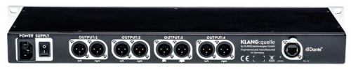KLANG X-KG-QUELLE-19 Конвертер Dante в аналоговый сигнал со стерео предусилителем для 4 наушников (6 фото 2