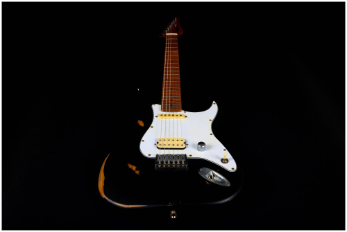 JET JS-800 Relic BK электрогитара, Stratocaster, корпус липа, HS, цвет Relic BK фото 6