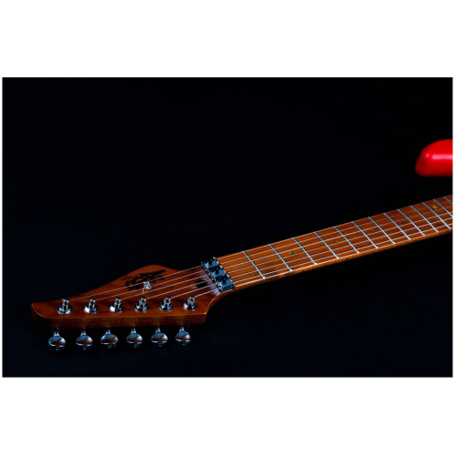 JET JS-850 Relic FR электрогитара, Stratocaster, корпус ольха, 22 лада, HS, цвет Relic FR, красный фото 8