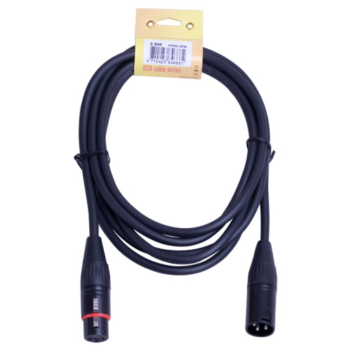 Superlux CFM2.5FM баласный сигнальный кабель, 2,5 м, XLR3F - XLR3M, сечение проводников 0,13 мм