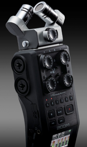 Zoom H6 ручной рекордер-портастудия. Каналы - 4/Сменные микрофоны/Цветной дисплей фото 13