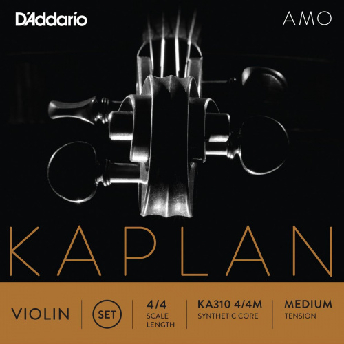 D'Addario KA310 4/4M серия Kaplan Amo, набор струн для скрипки 4/4, среднее натяжение