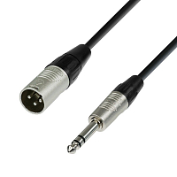ADAM HALL K4 BMV 0150 микрофонный кабель XLR(M)-6,3 Jack stereo, REAN, 1,5м