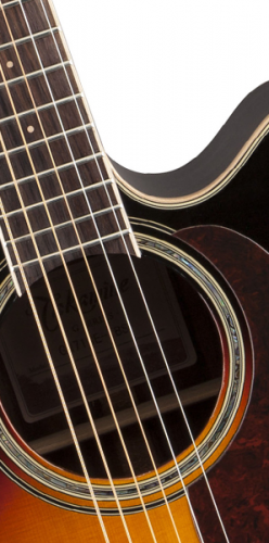 TAKAMINE G70 SERIES GN71CE-BSB электроакустическая гитара типа NEX CUTAWAY, цвет санберст, верхняя дека массив ели, нижняя дека и обечайки Rosewood, г фото 3