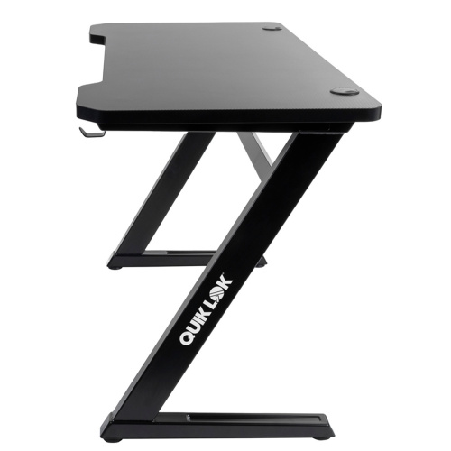 QUIK LOK WKS001 рабочий стол для домашней студии, Z-образная база, столешница 120x60 см, высота от пола 72 см, цвет черный фото 2