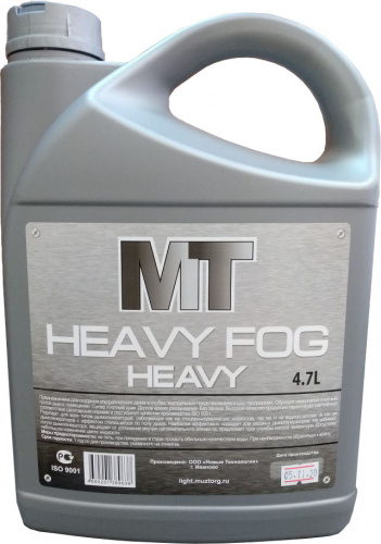 MT-Heavy жидкость ультра-высокой плотности для генераторов дыма. Канистра 4,7л.