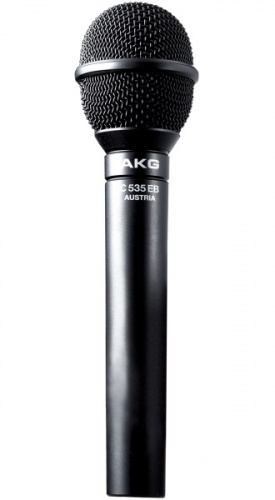 AKG C535EB классический микрофон для озвучивания вокала и инструментов на сцене и записи в студии. Кардиоида. 7мВ/Па