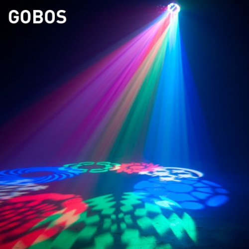 American DJ Stinger Gobo 3-в-1: эффект гобо, стробо/чейз и лазерный эффект. 8 x 3W RGBW LED + 8 x 1W RGBA LE фото 4