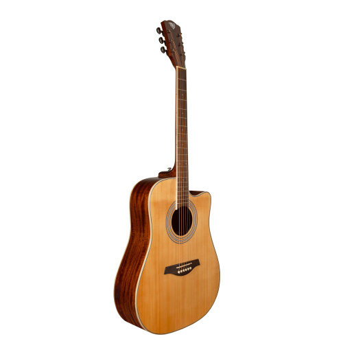 ROCKDALE Aurora D6 Gloss C NAT акустическая гитара дредноут с вырезом, цвет натуральный, глянцевое покрытие фото 2