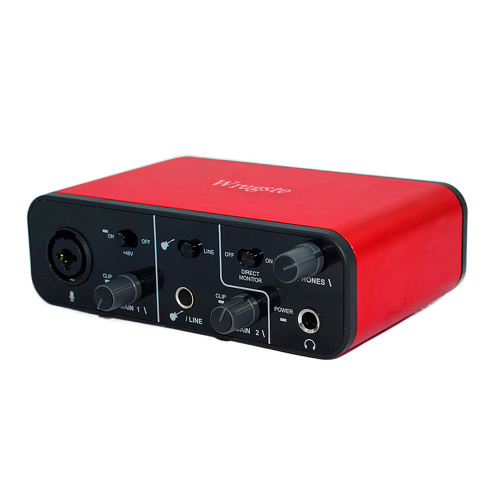 Wrugste GV-AR005 - аудиоинтерфейс USB, 2 входа (XLR+Jack)/2 выхода