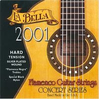La Bella 2001FLA-HARD Струны для классической гитары Flamenco Hard Tension, нейлоновые, профессионал