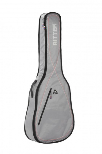 Ritter RGP2-D/SRW Чехол для акустической гитары, защитное уплотнение 10мм+5мм, цвет серебристый SRW