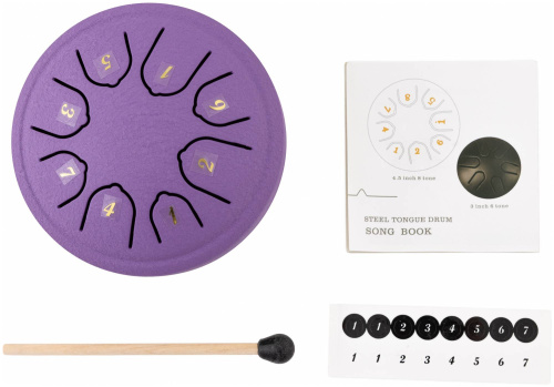 BEE DF1113 PURPLE Барабан язычковый Глюкофон