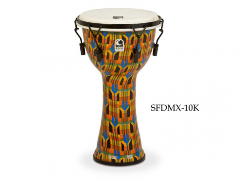 TOCA SFDMX-10K джембе 10", цвет Kente Cloth, дерево махагони, механическая система