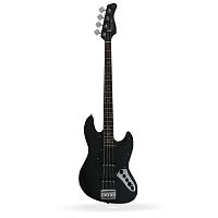 Sire V3-4 BKS бас-гитара, форма Jazz Bass, активная электроника, цвет черный матовый