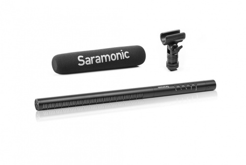 Saramonic SR-TM7 микрофон-пушка с кардиодной направленностью, аккумулятором, отсечкой НЧ 75/150 Гц фото 3