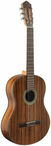 FLIGHT C-110 TEAK 4/4 классическая гитара 4/4, верхн. дека-тик, корпус-тик, цвет натурал фото 2