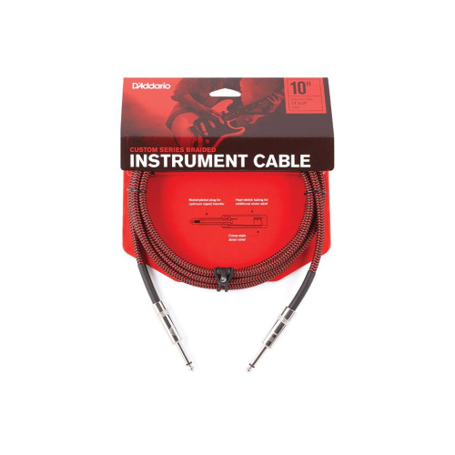 PLANET WAVES PW-BG-20RD кабель распаянный инструментальный, джек-джек, 6,10 м. цвет: красный