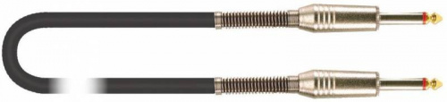 QUIK LOK S200-9 BK готовый инструментальный кабель, длина 9 метров, прямые металлические разъемы - Mono Jack-Mono Jack, кабель серии CS535, цвет черны