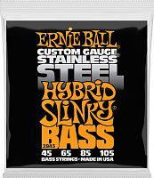 Ernie Ball 2843 струны для бас-гитары Stainless Steel Bass Hybrid Slinky (45-65-85-105)