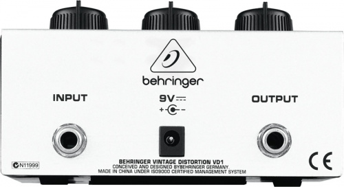 Behringer VINTAGE DISTORTION VD1 педаль дисторшн-сустейнер с аутентичным звучанием фото 3
