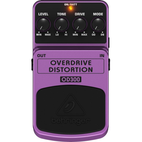 Behringer OD300 педаль 2-режимный овердрайв/дисторшн фото 2