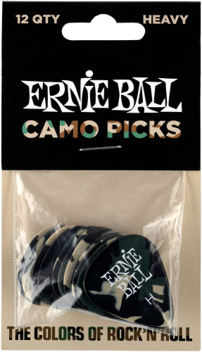 Ernie Ball 9223 медиатор. Толстый/0,94мм/Цвет камо/12 штук в упаковке/цена за упаковку фото 2