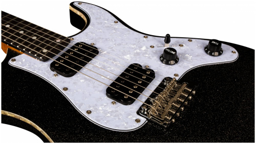 JET JS-500 BLS электрогитара, Stratocaster, корпус липа, 24 лада, HH, 1V1T, tremolo, цвет BLS фото 10