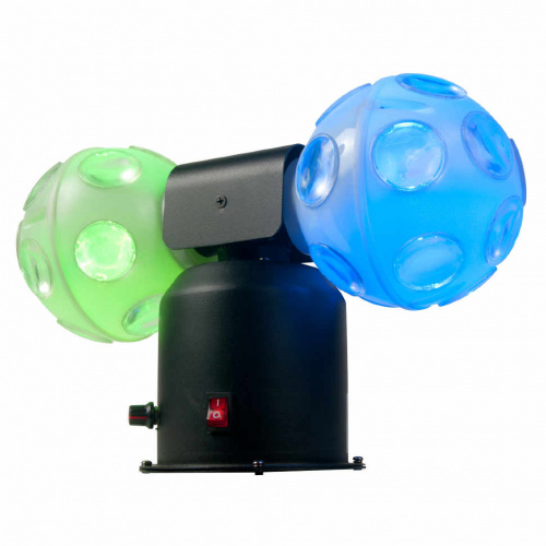 American DJ Jelly Cosmos Ball светодиодный прибор, состоящий из 2-х вращающихся шаров с 60 лучами в