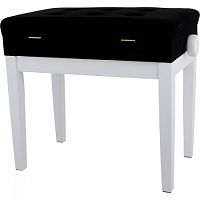 GEWA Piano bench Deluxe Compartment White matt Банкетка для пианино (130520)