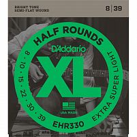 D'Addario EHR330 струны для электрогитары, Extra Sup. Light, калён. ст., шлиф.опл, 8-38