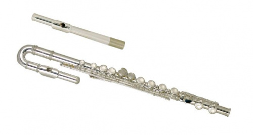 Wisemann DFL-450 флейта C студенческая, не в линию, без резонаторов, 2 головки, посеребренная