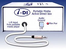 ARX iDI Активный DI Box для мультимедийных устройств. Входной разъем стерео miniJack Amphenol на кабеле