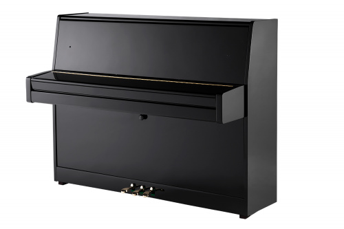 Sam Martin UP110B Пианино акустическое, 88 клавиш, высота 110мм, цвет черный, фурн. золото, банкетка фото 5