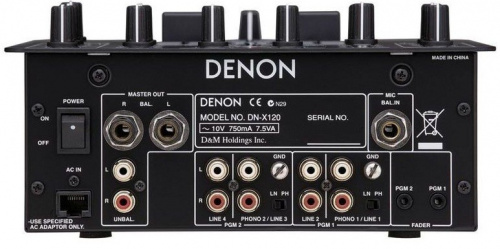 DENON DN-X120E2 2-канальный DJ-микшер фото 3