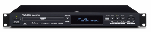 Tascam BD-MP4K мультимедиа плеер Blu-ray, DVD, CD, SD карт, USB, выходы: видео-аудио HDMI, аудио XLR