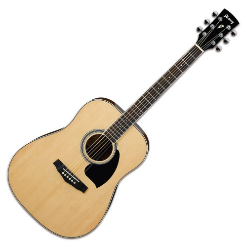 IBANEZ PF15-NT акустическая гитара, цвет натуральный, топ ель, махогани обечайка и задняя дека, хромовые литые колки фото 2