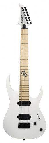 Solar Guitars A2.7W 7-струнная электрогитара, цвет белый