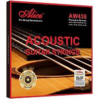 ALICE AW438-SL Струны для акустической гитары, натяжение Super Light, золотой