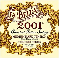 La Bella 2001MED-HARD Струны для классической гитары Medium Hard Tension, нейлоновые, профессиональн