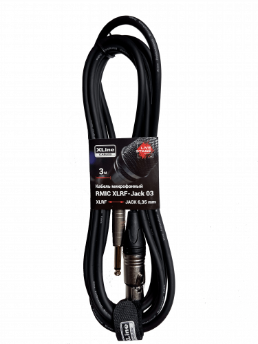 Xline Cables RMIC XLRF-JACK 03 Кабель микрофонный  XLR 3 pin female - JACL 6.3 mono длина 3м