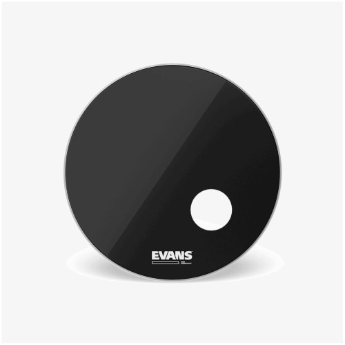 Evans BD22RB 22 EQ3 Resonant Black пластик для бас-барабана (отверстие) фото 2