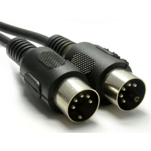 QUIK LOK SX164-1,5 миди кабель, 1,5 м., пластиковые разъемы 5-pole Male DIN фото 2