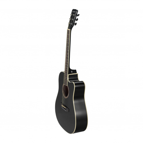 STARSUN DG220c-p Black акустическая гитара, цвет черный фото 3