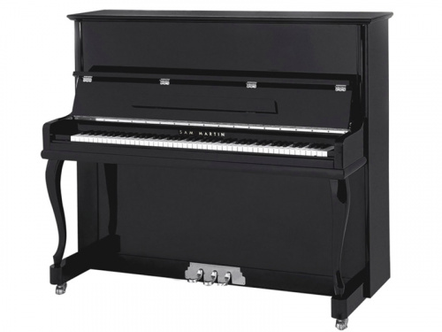 Sam Martin UP123B Пианино акустическое, 7 1/3 октавы, 88 клавиш, цвет чёрный, банкетка фото 2