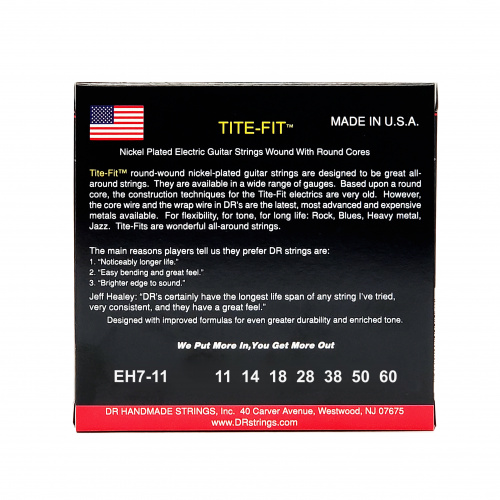 DR EH7-11 TITE-FIT струны для 7-струнной электрогитары 11 60 фото 3
