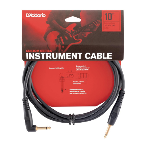 PLANET WAVES PW-GRA-10 Инструментальный кабель серии Custom, угловой джек - джек, длина 3м
