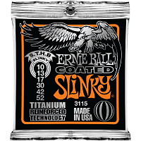 Ernie Ball 3115 струны для эл.гитары Titanium RPS Skinny Top Heavy Bottom Slinky (10-13-17-30-42-52)